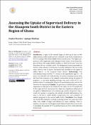 Cover image for Assessing the Uptake of Supervised Delivery in the Akuapem South District in the Eastern Region of Ghana