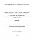 Cover image for Self-Medication with Analgesics and Antibiotics- A Survey Among Traders in the Central Business District of Accra, Ghana