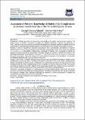 Cover image for Assessment of Patients’ Knowledge of Diabetic Eye Complications at Selected Health Facilities in the Tema Metropolis, Ghana